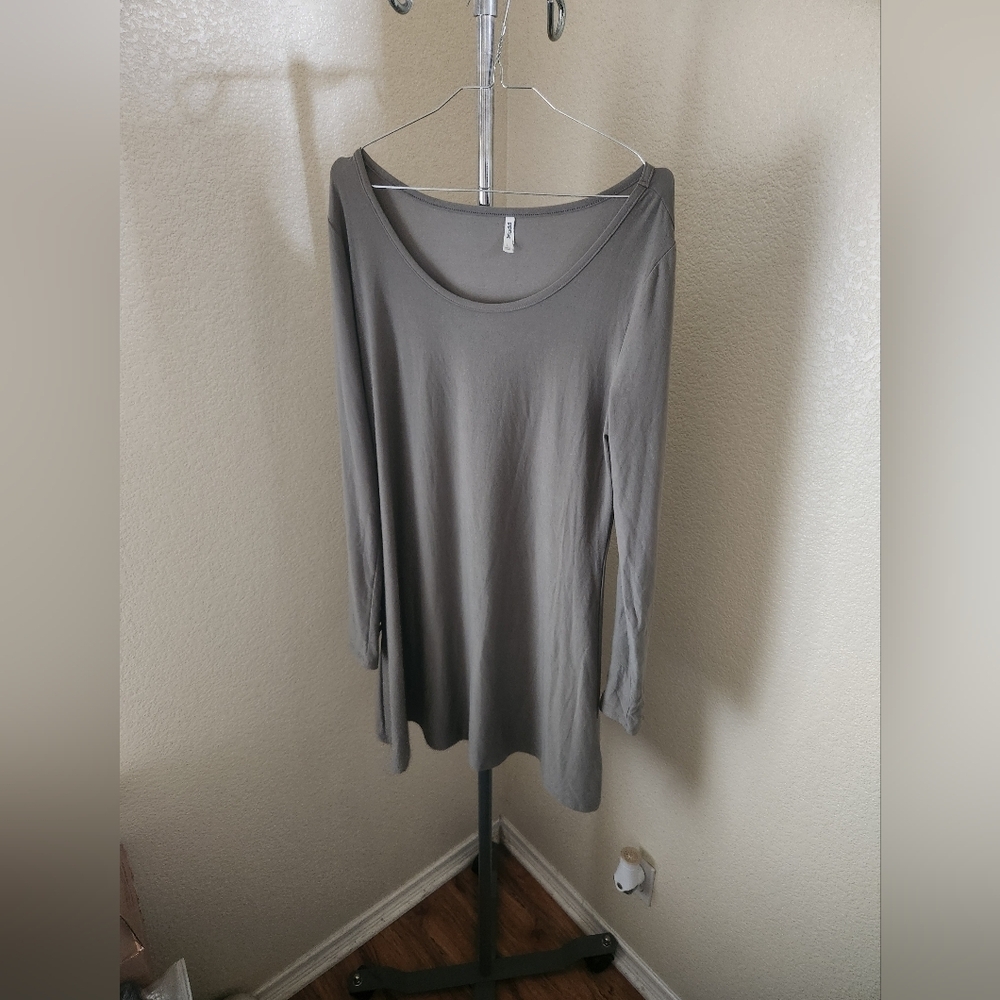 Mudd Olive Green Long Sleeve Pullover Dress